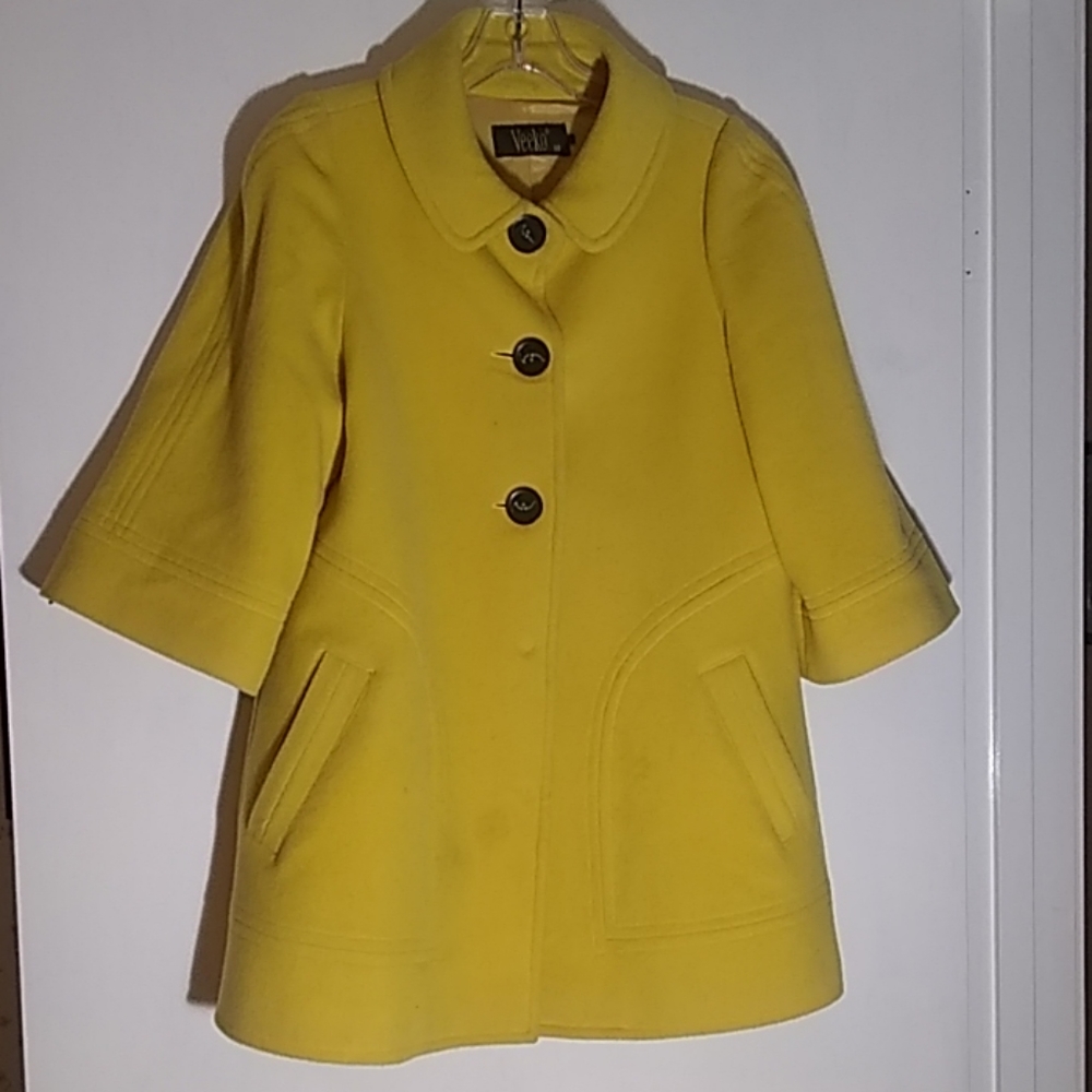 Veeko size 38 wool three quarter length coat.